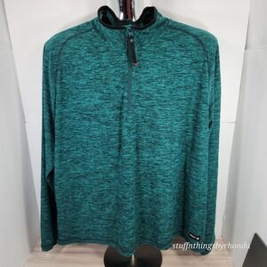 Canada Weather Gear Mens Green Pullover XXL, 1/4 Zip Up‎ Quick Dry